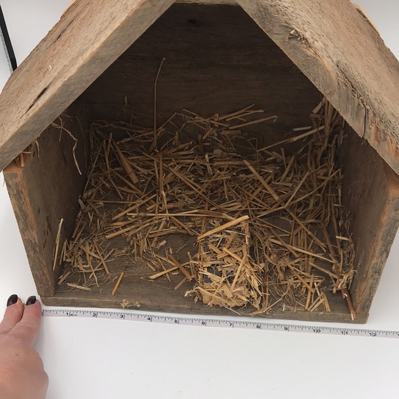 Rams Horn Wools Handmade & Signed Felted Wool 13 pc Nativity w/ Wooden Crèche - Picture 10 of 11